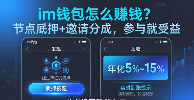 im钱包怎么赚钱？节点质押+邀请分成，参与就受益